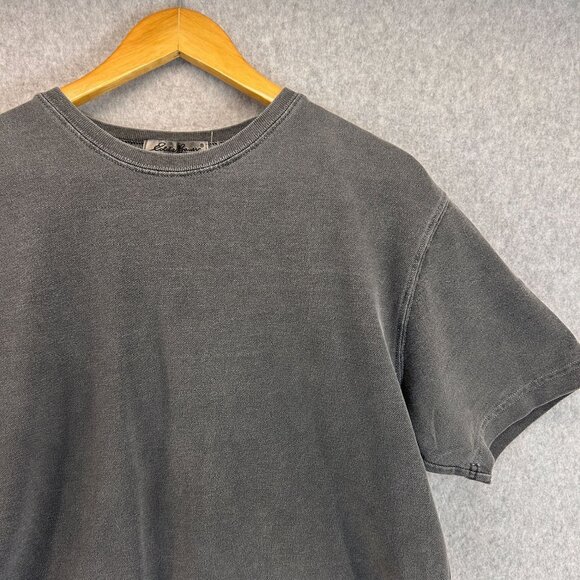 Eddie Bauer Womens Gray Cotton Crewneck Short Sleeve T-Shirt Vintage Size Large - Picture 4 of 8